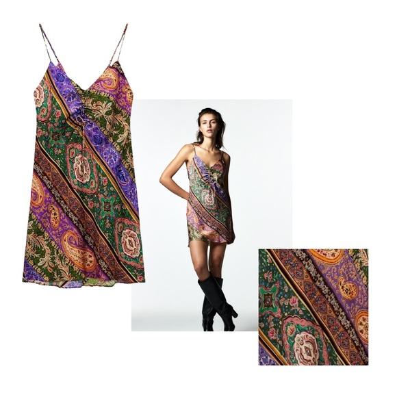 Zara Silk Effect Dress - Picture 2 of 8